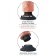 Tvarovatelný vibrátor s varlaty a odnímatelnou přísavkou King Cock 7" (21 cm) - Pipedream