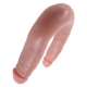 Dvojité realistické dildo Pipedream King Cock Small Double Trouble - 15cm