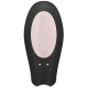 Vibrátor pro páry ovládaný mobilem Double Joy, černý – Satisfyer