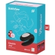 Vibrátor pro páry ovládaný mobilem Double Joy, černý – Satisfyer