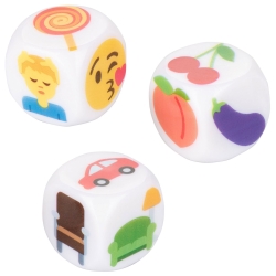 Erotické hrací kostky Emojigasm - California Exotic Novelties (3 ks)