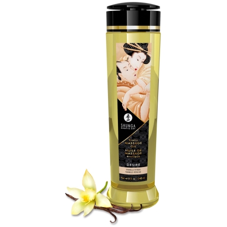 Masážní olej DESIRE Vanilla Fetish - Shunga (240 ml)