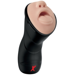 Vibrační umělá ústa PDX Elite Deep Throat Vibrating Stroker - Pipedream