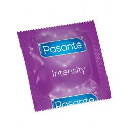 Kondom Pasante Intensity Ribs & Dots, vroubkovaný