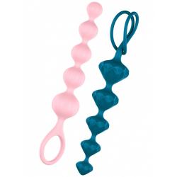 Sada análních kuliček Satisfyer Beads - barevné