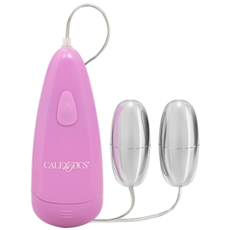 Dvojité vibrační vajíčko Pocket Exotics Double Silver Bullets (California Exotic Novelties)
