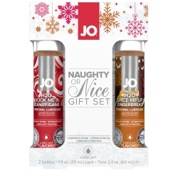Sada ochucených lubrikačních gelů NAUGHTY OR NICE - System JO (2 x 30 ml)
