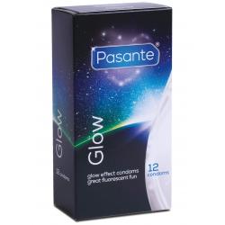 Svítící kondomy Pasante Glow - 12 ks