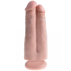 Realistické dildo King Cock Two Cocks One Hole 7" - Pipedream