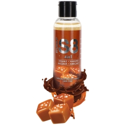 Lubrikační/masážní gel S8 4-in-1 Chocolate Salted Caramel Lava Cake - STIMUL8 (125 ml)