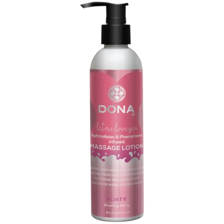 Masážní krém FLIRTY Blushing Berry - DONA (235 ml)