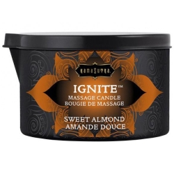 Masážní olejová svíčka Ignite Sweet Almond - Kama Sutra