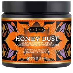 Slíbatelný tělový pudr Honey Dust Tropical Mango - Kama Sutra, 170 g