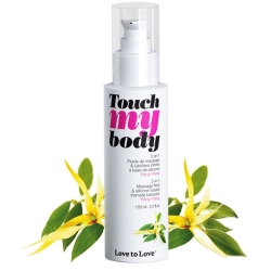 Masážní a lubrikační gel na silikonové bázi Touch my Body - Ylang Ylang