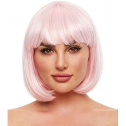 Svítící paruka Cici (růžová, mikádo) - Pleasure Wigs