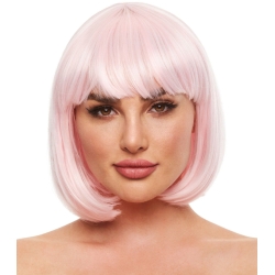 Růžová svítící paruka Cici (mikádo) - Pleasure Wigs