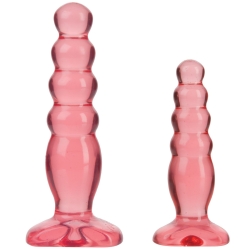 Sada análních kolíků Crystal Jellies Anal Delight Trainer Kit - Doc Johnson