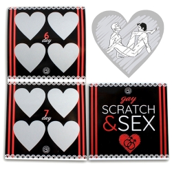 Erotické stírací losy pro páry Gay SCRATCH & SEX - Secret Play