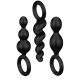 Sada análních kolíků Booty Call Black - Satisfyer (3 ks)