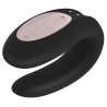 Vibrátor pro páry ovládaný mobilem Double Joy, černý – Satisfyer