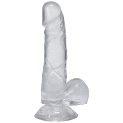 Transparentní realistické dildo Dick in a Bag 6" – Doc Johnson