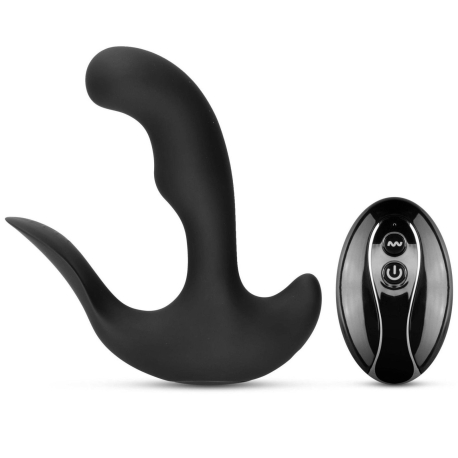 Unisex vibrátor s hřejivou funkcí a dálkovým ovladačem Black Jamba - FeelzToys