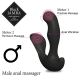 Unisex vibrátor s hřejivou funkcí a dálkovým ovladačem Black Jamba - FeelzToys