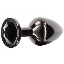 Luxusní anální kolík se šperkem Medium - Taboom (černý)