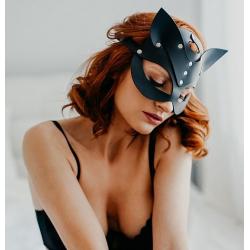Kožená kočičí maska SELINA - KARESS