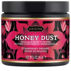 Slíbatelný tělový pudr Honey Dust Strawberry Dreams - Kama Sutra, 170 g