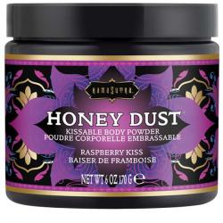 Slíbatelný tělový pudr Honey Dust Raspberry Kiss - Kama Sutra, 170 g