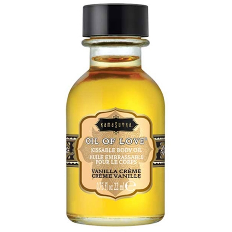 Slíbatelný tělový olej OIL OF LOVE Vanilla Crème - Kama Sutra, 22 ml