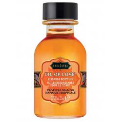 Slíbatelný tělový olej OIL OF LOVE Tropical Mango - Kama Sutra, 22 ml