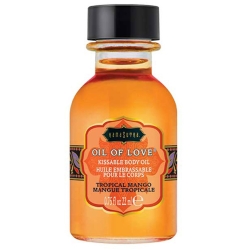 Slíbatelný tělový olej OIL OF LOVE Tropical Mango - Kama Sutra (22 ml)
