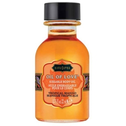 Slíbatelný tělový olej OIL OF LOVE Tropical Mango - Kama Sutra, 22 ml