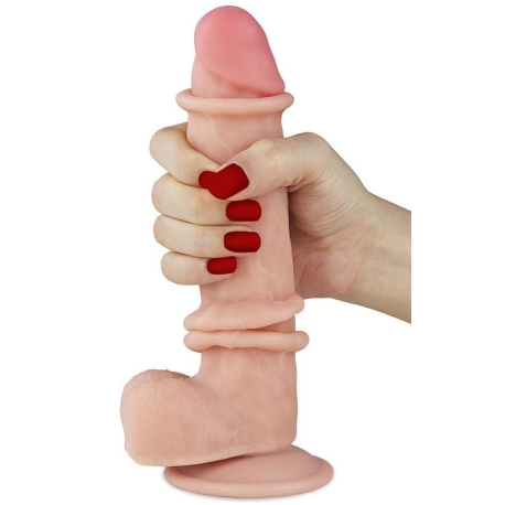 Dildo s pohyblivou kůží a přísavkou Sliding Skin 8" - Lovetoy