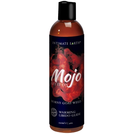 Hřejivý a afrodiziakální vodní lubrikant Mojo Horny Goat Weed - Intimate Earth