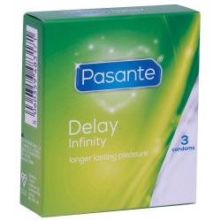Kondomy pro oddálení ejakulace Delay Infinity (3 ks) - Pasante