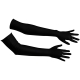 Dlouhé černé rukavice ze saténu - Cottelli