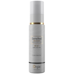 Elixír na tělo i vlasy s feromony pro ženy Sensfeel 10 in 1 - Orgie (100 ml)