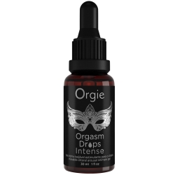 Slíbatelný a hřejivý stimulační gel na klitoris Orgasm Drops Intense - Orgie (30 ml)