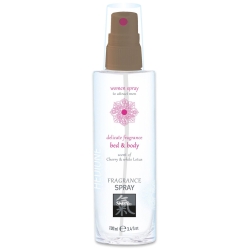Afrodiziakální sprej pro ženy na tělo a textil Shiatsu Cherry & White Lotus - HOT (100 ml)