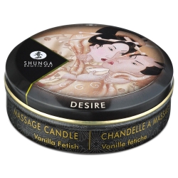 Masážní svíčka Desire Vanilla Fetish - Shunga (30 ml)
