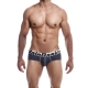 Slipy pro muže Microfiber Brief Grey - MaleBasics