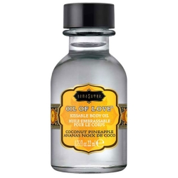 Slíbatelný tělový olej OIL OF LOVE Coconut Pineapple - Kama Sutra (22 ml)