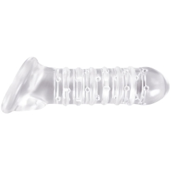 Stimulační návlek na penis Renegade RIBBED EXTENSION - NS Novelties
