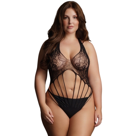 Krajkové body s pásky Le Désir - SHOTS (plus size)