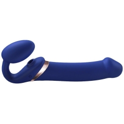 Tvarovatelný samodržící vibrační připínací penis s jazýčkem - Strap-On-Me (velikost XL)